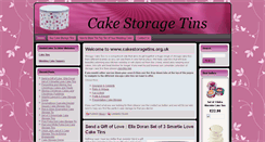 Desktop Screenshot of cakestoragetins.org.uk